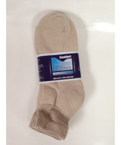 Ankle Diabetic Socks (Tan, 9-11)